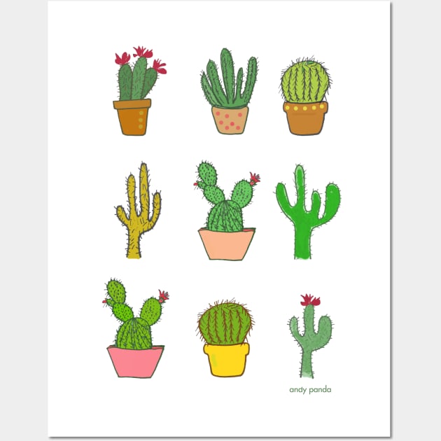 Colorful cactus Wall Art by AndyPanda